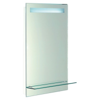 Zrcadlo s LED osvětlením 50x80cm, skleněná polička, kolíbkový vypínač ATH52