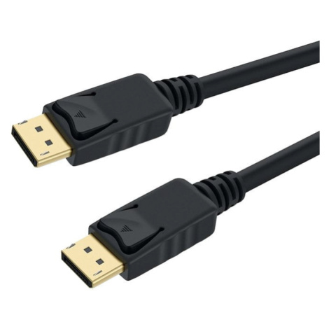 PremiumCord DisplayPort 1.3 propojovací kabel M/M, zlacené konektory, 2m - kport5-02