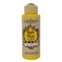 Matná akrylová barva Cadence Style Matt 120ml - yellow žlutá Aladine