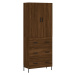 vidaXL Skříň highboard hnědý dub 69,5 x 34 x 180 cm kompozitní dřevo