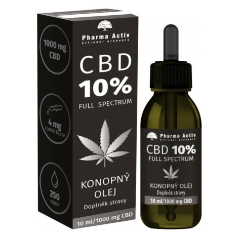 Pharma Activ Konopný olej CBD 10% 1000 mg 10 ml