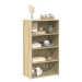 vidaXL Skříň highboard dub sonoma 70 x 41 x 124 cm kompozitní dřevo