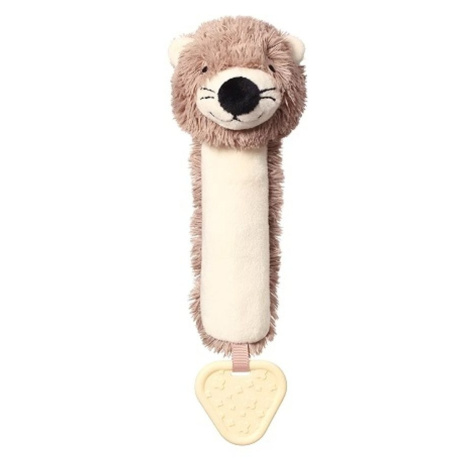 BabyOno Plyšová pískací hračka Otter Maggie Vydra, béžovo-hnědá