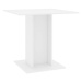 Jídelní stůl bílý 80 × 80 × 75 cm dřevotříska