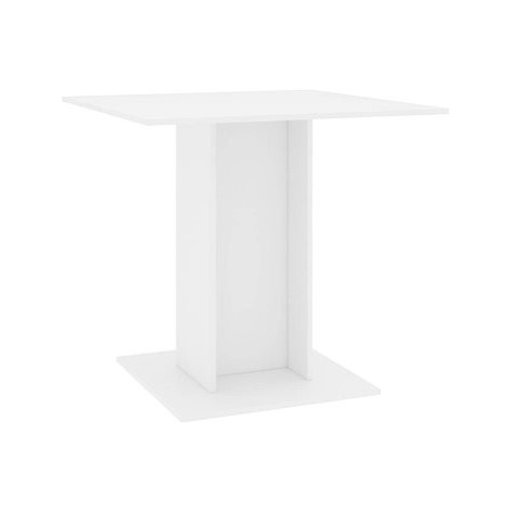 Jídelní stůl bílý 80 × 80 × 75 cm dřevotříska SHUMEE