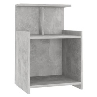 SHUMEE Noční stolek betonově šedý 40 × 35 × 60 cm dřevotříska, 806183