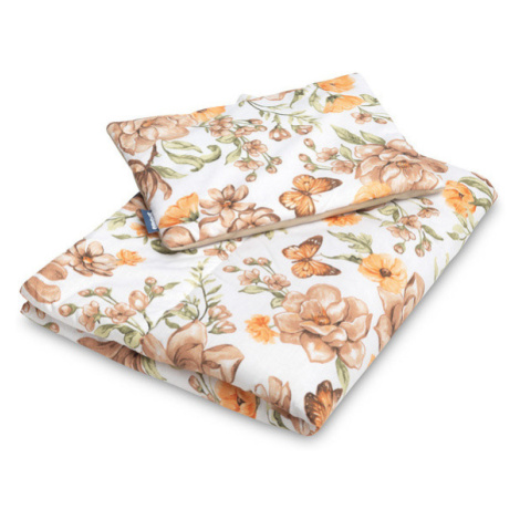 Sensillo Sametové souprava do postýlky béžová