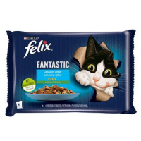 Felix Fantastic s lososem a cuketou, s pstruhem a zel.fazolemi 4 x 85 g