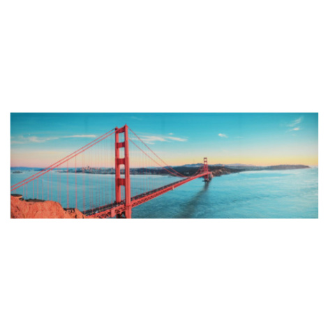 Obraz na plátně Golden Gate Bridge, 150x50 cm Asko