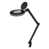 Goobay Stolní lampa s lupou, 127 mm, 3 dioprie, stmívatelné LED osvětlení 9 W, černá