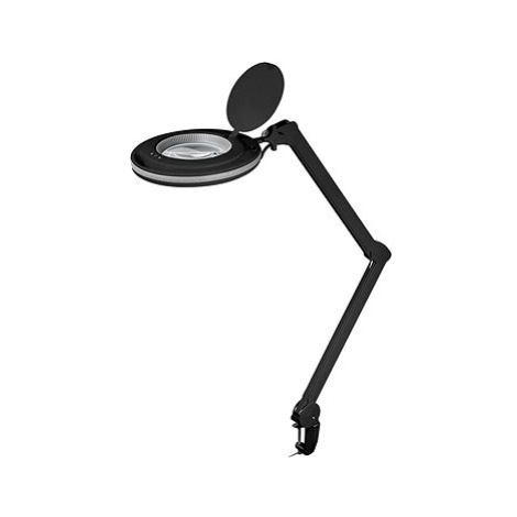 Goobay Stolní lampa s lupou, 127 mm, 3 dioprie, stmívatelné LED osvětlení 9 W, černá