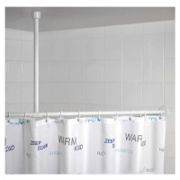 Bílý držák na strop pro sprchový závěs 57 cm – Wenko