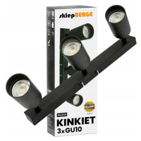 Stropní bodové svítidlo LED VIKI-X 3x GU10 - černé