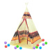 Stan teepee 98 x 98 x 155 cm s hracími míčky 60ks