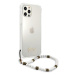 Guess GUHCP12MKPSWH hard silikonové pouzdro iPhone 12 / 12 Pro 6.1" transparent White Pearl