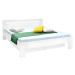 Masivní postel Maribo 2, 180x200, vč. roštu, bez matrace, bílá