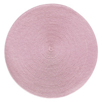 Prostírání kulaté SPLOT pudrová růžová Ø 38 cm Mybesthome