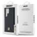 DKNY hard kryt na Samsung Galaxy S24 ULTRA Leather Repeat Pattern Stack Logo MagSafe Černý