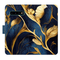 iSaprio flip pouzdro GoldBlue pro Samsung Galaxy S10