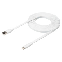 Xtorm Flat USB-A/Lightning plochý kabel 3 m bílý