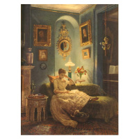 Obrazová reprodukce An Evening at Home, Edward Poynter, 30 × 40 cm