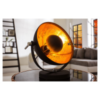 Estila Retro elegantní stolní lampa Studio 40 cm černá / zlatá