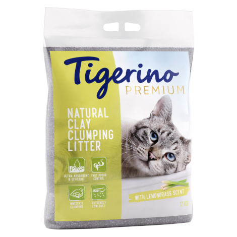 Kočkolit Tigerino Premium (Canada Style) - Lemongrass - Výhodné balení 2 x 12 kg