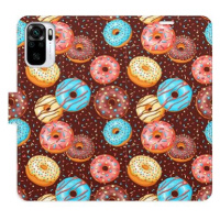 iSaprio flip pouzdro Donuts Pattern pro Xiaomi Redmi Note 10 / Note 10S