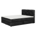 Expedo Čalouněná postel boxspring SCARLETT + topper, 160x200, itaka 15