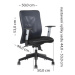 Office Pro Židle kancelářská Mauritia synchro, černá