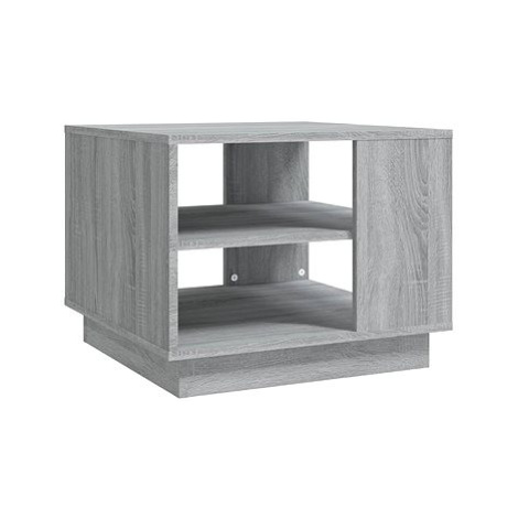 SHUMEE Konferenční stolek šedý sonoma 55 × 55 × 43 cm dřevotříska, 813087