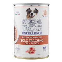 Monge SPECIAL DOG EXCELLENCE pate MONOPROTEIN čistě krůtí 400g grain free konzerva