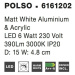 Nova Luce Nástěnné LED svítidlo Polso ve stylovém designu NV 6161202