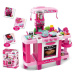 BABY MIX - Dětská kuchyňka malý šéfkuchař + příslušenství růžová