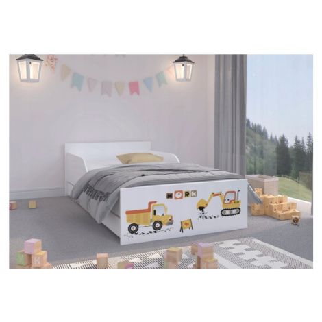 Dětská postel pro malého milovníka stavebních strojů