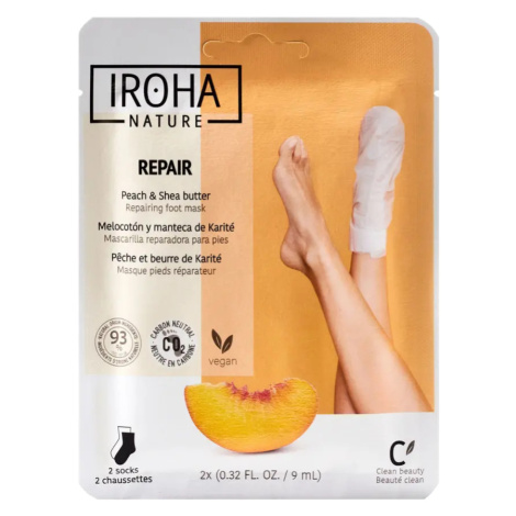 Iroha Maska na nohy Repair Peach & Shea butter
