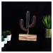 Hanah Home Kovová dekorace Cactus Mini 24 cm bronzová