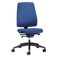 interstuhl Kancelářská otočná židle GOAL, výška opěradla 530 mm, černý podstavec, enciánová modr