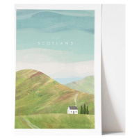 Plakát Travelposter Scotland, 30 x 40 cm