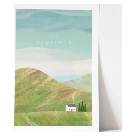 Plakát Travelposter Scotland, 30 x 40 cm