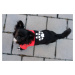 Vsepropejska Chimena sportovní zateplená mikina pro psa Barva: Černo-červená, Délka zad (cm): 48