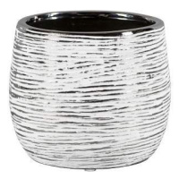Obal ASPEN keramika bílo-stříbrná 15,5cm