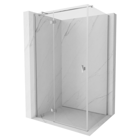 MEXEN/S Mist H T sprchový kout dveře křídlové levá 110 x 70, transparent, chrom 8A5T-110-070-01-