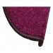 Vopi koberce Nášlapy na schody Eton fialový půlkruh, samolepící - 24x65 půlkruh (rozměr včetně o