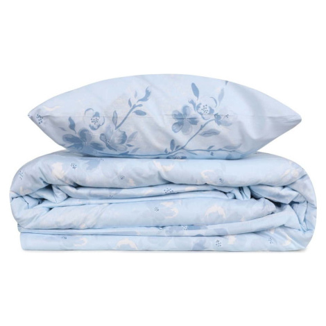 Světle modré povlečení na jednolůžko z bavlny Renforcé 140x200 cm Elena – Mijolnir
