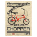 Ilustrace Chopper Bicycle Vintage, Wyatt 9, 30 × 40 cm