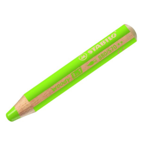 STABILO woody 3 in 1 Multifunkční pastelka - světle zelená