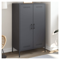 vidaXL Skříň highboard antracitová 68 x 39 x 113 cm ocel