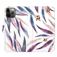 iSaprio flip pouzdro Ornamental Leaves pro iPhone 12/12 Pro