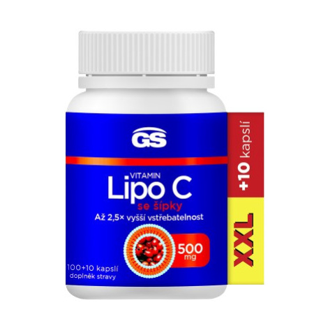 GS Vitamin Lipo C 500 mg se šípky, XXL 110 kapslí Green Swan